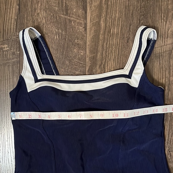 Navy Swimsuit with white trim - Picture 9 of 9